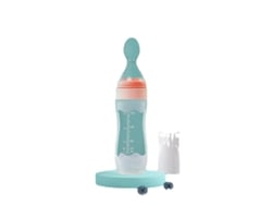 Colheres De Alimentação De Silicone Para Bebês | Extrator De Suco Para Bebês | Notebook (rosa)