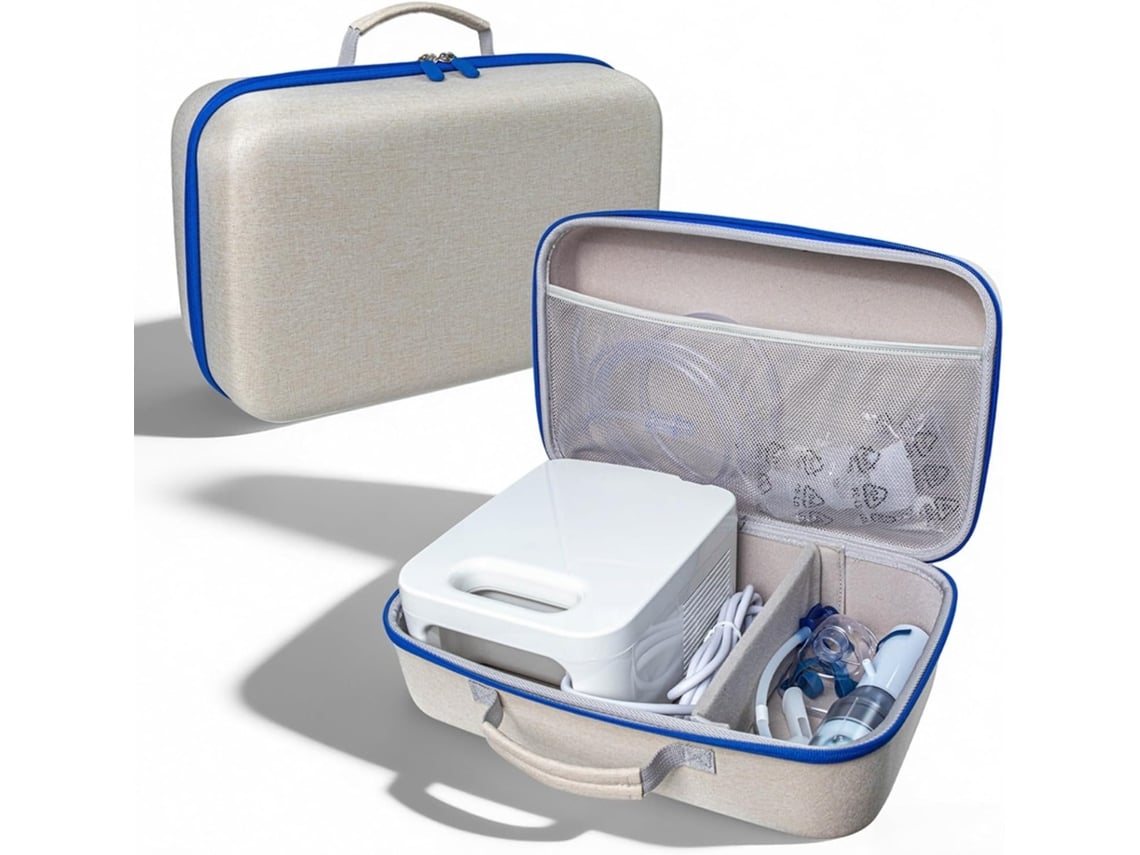 Bolsa De Almacenamiento Para Nebulizador Omron Ne C900 Ne C28c900n De Eva Impermeable Con Separadores (gc 1036)