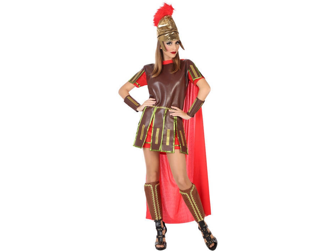 Disfraz de Mujer DISFRAZZES Guerrera Romana Con Casco (Talla: XL - 44/48)