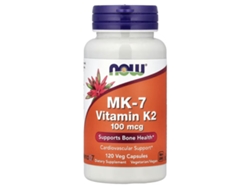 Vitamina K-2 Mk-7, 100 mcg, 120 cápsulas vegetales de Now Foods