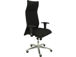 Silla de Escritorio Ejecutiva PYC Albacete XL Negro con ruedas de parqué (Brazos ajustables - Tejido)