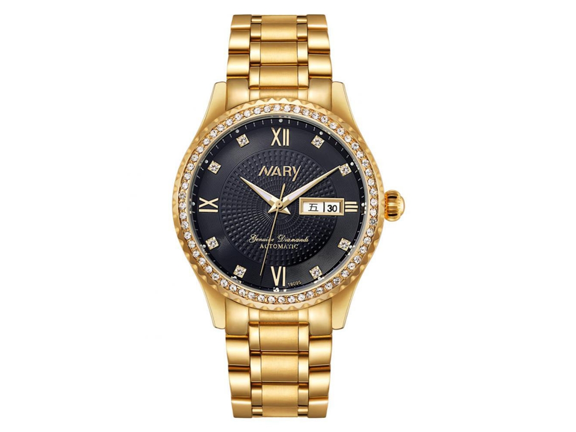 Reloj Unisex Elegante Con Esfera Analógica Redonda Y Correa De Cuero Negro (espejo Azul).