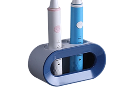Estante para cepillos de dientes eléctrico sin perforaciones (azul)