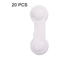 Cerradura de seguridad infantil para armarios domésticos, color blanco.