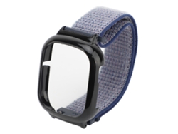 Correa De Nailon Para Reloj Watch 4 Con Cierre Rápido, Hipoalergénica, Azul Medianoche.
