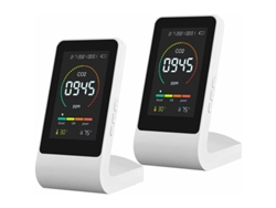 Paquete de 2 detectores de dióxido de carbono 3 en 1 Sensor de temperatura y humedad Semiconductor/calidad del aire infrarrojo