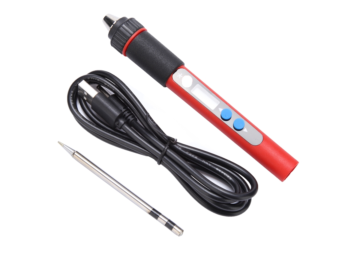 Soldador Eléctrico Portátil Usb Con Pantalla Digital 5v 10w Herramienta De Reparación De Soldadura