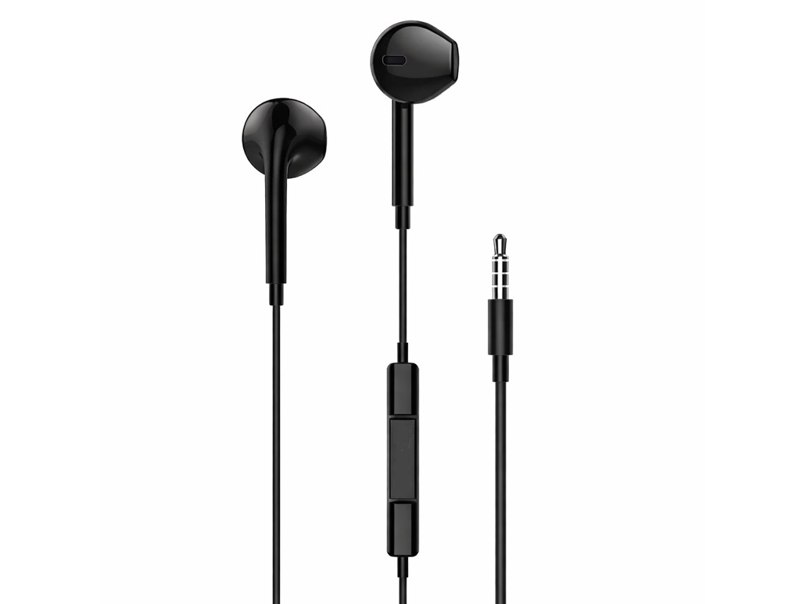 Auriculares Com Fio E Microfone Integrado Jack 3.5mm Accetel Ep1815 Preto