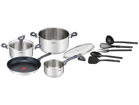 Juego de cocina 9 piezas TEFAL Daily Cook G713SB45 (acero inoxidable)