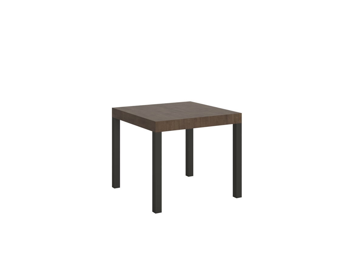 Mesa de Comedor ITAMOBY Everyday (90x90/246 - Paneles de Melamina - Nogal)