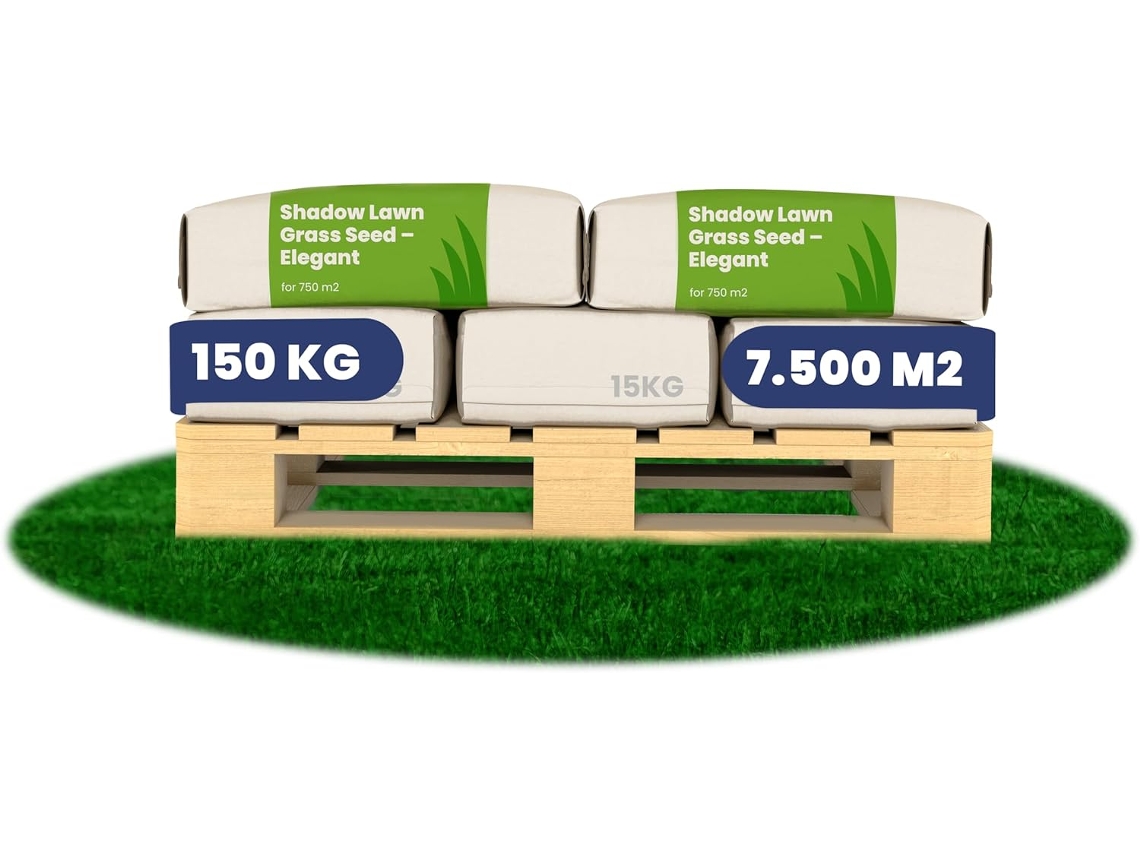 Semilla de Césped de Sombra Elegante 150 Kg para 7500 M2 ORGANIFER