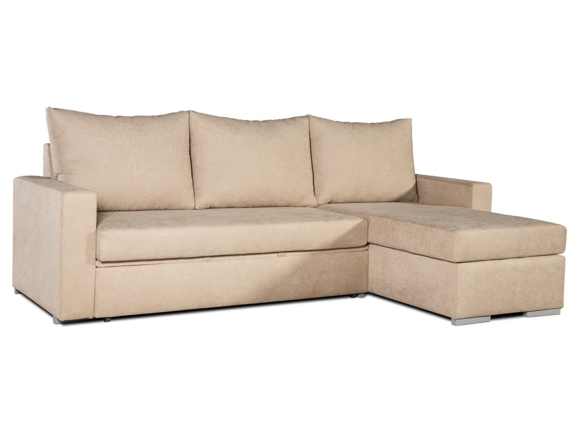 Sofá Cama MATRIS Saint-Tropez Derecha (Beige - Tejido - 153x95 cm)