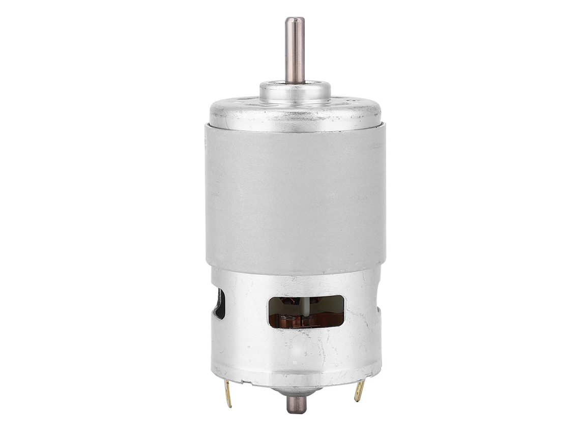 Motor Dc Micro 775 De Alta Potência Rolamento Esferas Eixo Baixo Ruído 12v 60w 6000rpm