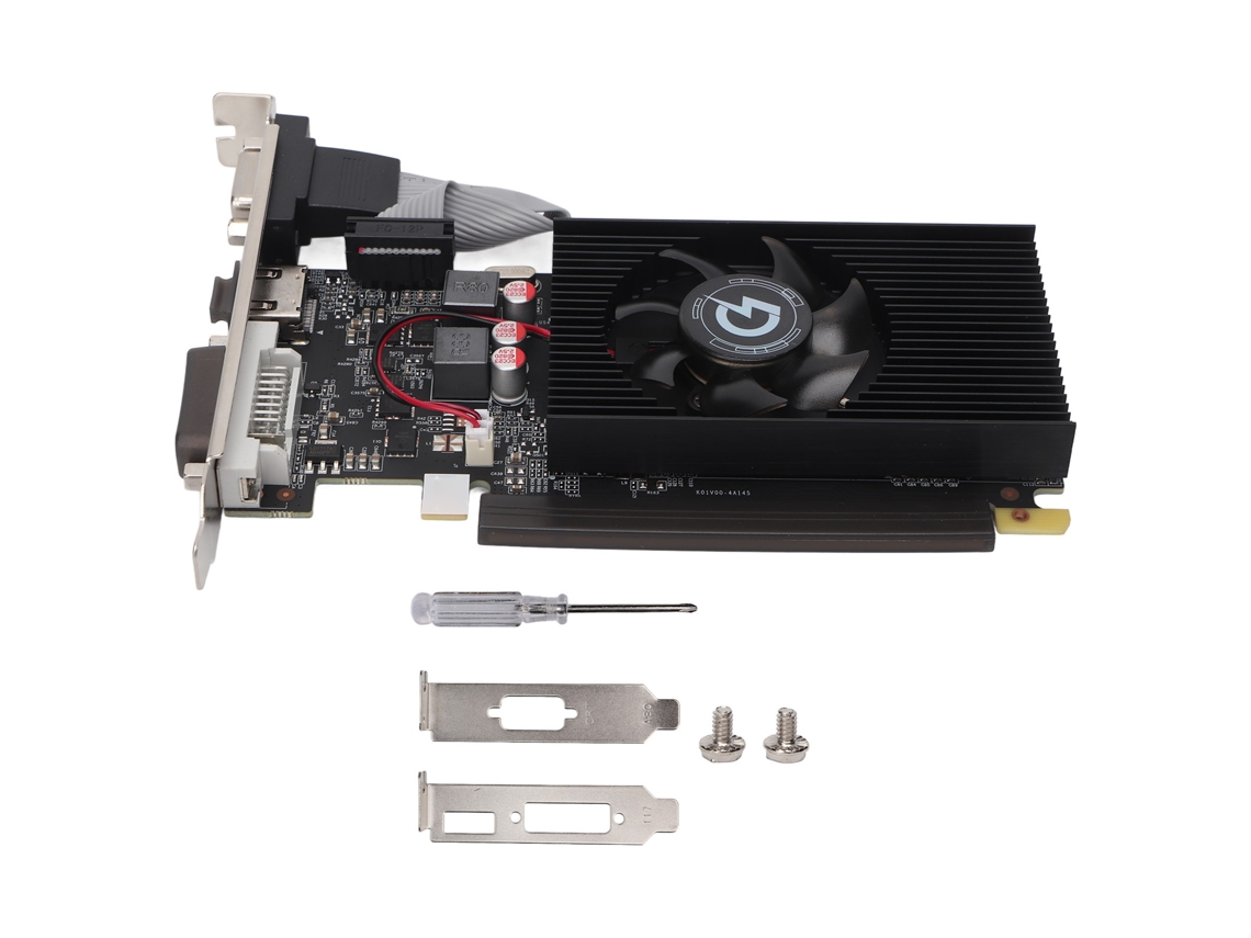 Tarjeta Gráfica De Juego Gt710 2gb Gddr3 64bit Para Pc Con Dvi Vga Hdmi