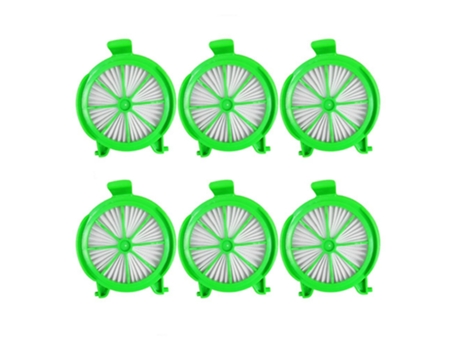 Conjunto de 6 filtros hepa para rowenta elements kits de peças de aspirador de pó