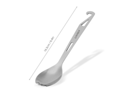 Cuchara-tenedor De Acero Inoxidable Con Abridor De Botellas, Ligera Para Acampar, Viajar Y Comer Al Aire Libre.