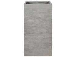 Maceta grande BELIANI Dion de Mezcla de arcilla y fibras Gris 40x40x77