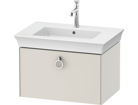 DURAVIT Tulip blanco, mueble de lavabo colgado en la pared, ancho 684 x fondo 458mm, con 1x extraíble, con tirador, WT42510
