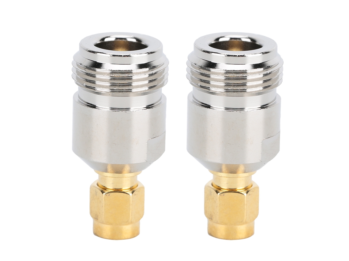 2 Adaptadores N Hembra A Sma Macho, Portátiles, Pequeños, Chapados En Oro, Con Rendimiento Estable