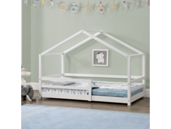 Estructura de Cama Infantil [EN.CASA] (Blanco - Madera - 80x160 cm)
