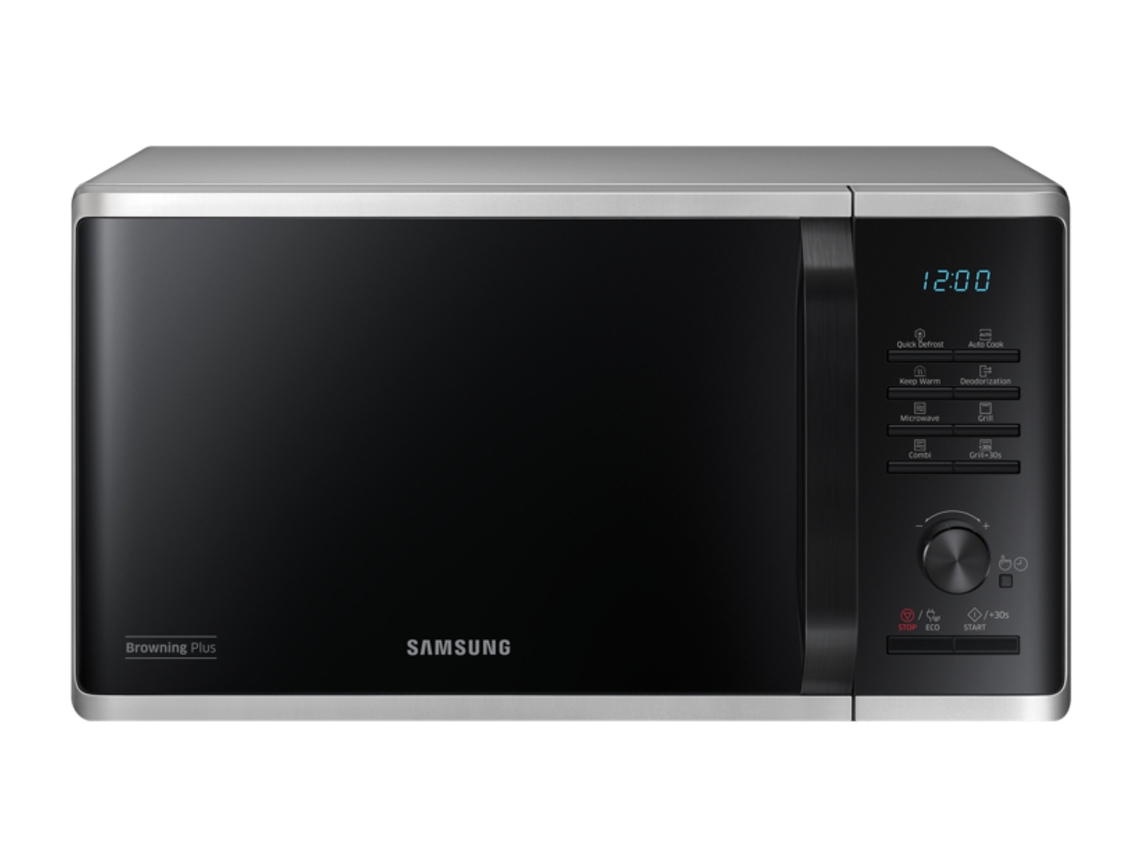 SAMSUNG MG23K3515AS Microondas de sobremesa Microondas con grill 23 l 800 W Negro, plateado