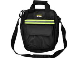 Bolsa Portaherramientas De Nailon Oxford Negro Con 4 Compartimentos Principales Para Alicates Y