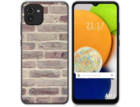Carcasa para Samsung Galaxy A03 TUMUNDOSMARTPHONE Dibujos Ladrillo 01 Multicolor
