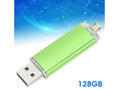 HURRISE Disco USB 2 en 1 Micro Disco USB de Alta Velocidad Fotografía Unidad Flash de Caja Otg de Computadora 128Gb