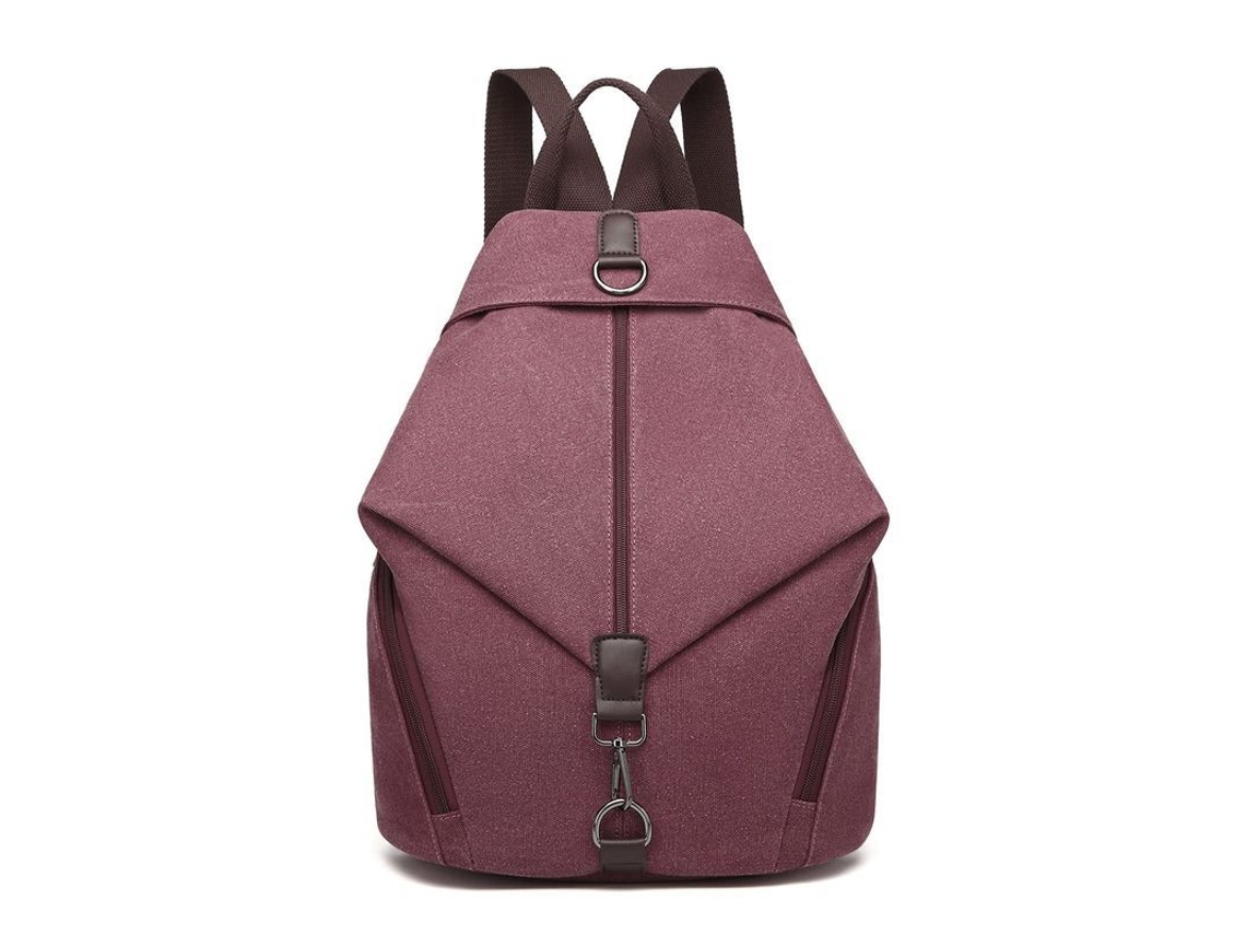 2026-mochila De Moda Para Mujer, Mochila Vintage De Lona Antirrobo Con Gran Capacidad (claret)