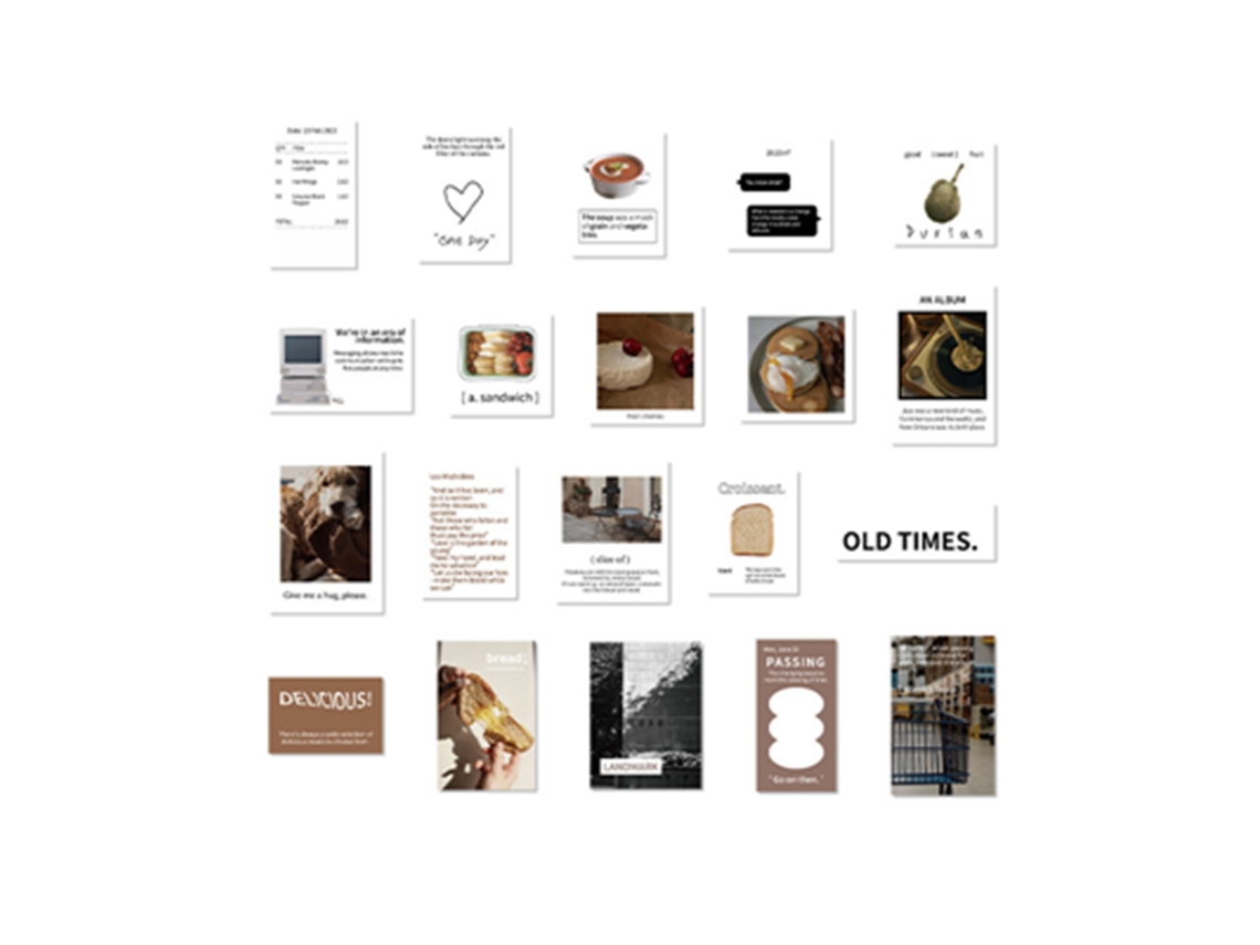 40 pegatinas decorativas autoadhesivas para manuales, varios patrones, resistentes al desgarro, para álbumes, manualidades y manualidades.