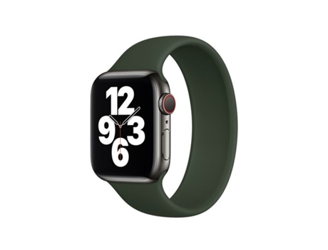 Solo Correa De Silicona Para Apple Watch Series 9 Aluminio 41Mm Muñeca:142-158Mm Verde Oscuro