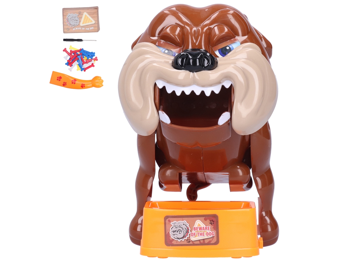 Brinquedo Interativo Pai-filho Cão Malvado Mastigando Osso Brinquedo Engenhoso Eletrônico Presente Infantil