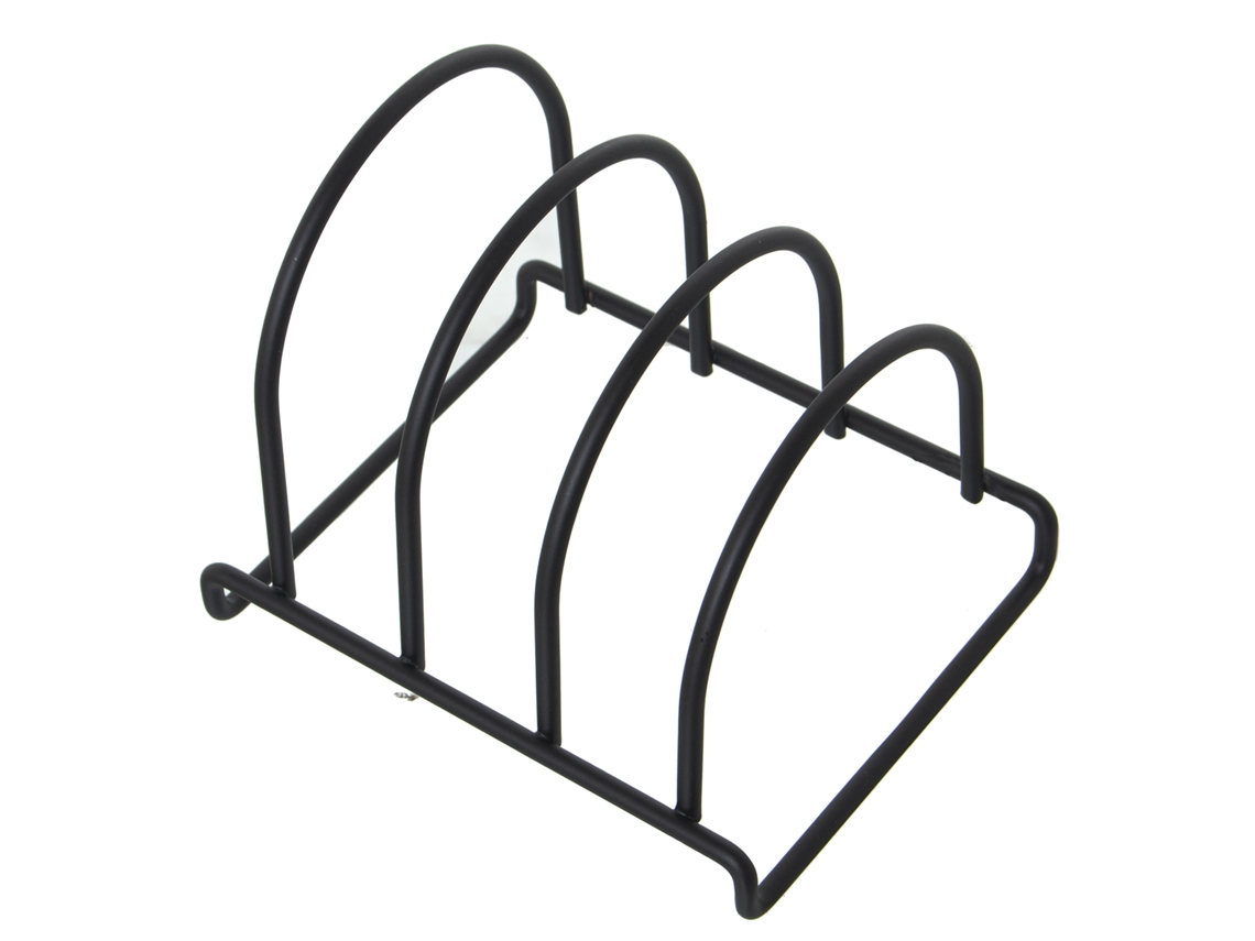 Porta bandejas negro
