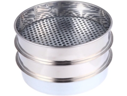 Tamiz de acero de 3 piezas con filtros de malla para jardinería y preparación del suelo. SFUSHOS