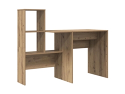Maison Exclusive - Escritorio Con Estante Roble Artesanal 131,5 X 50 X 106,5 Cm