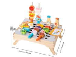 Casa de planchado de madera, juguetes de cocina, postres, rompecabezas, juguetes de simulación, barbacoa, juegos de rol, juegos de interior, Mdug