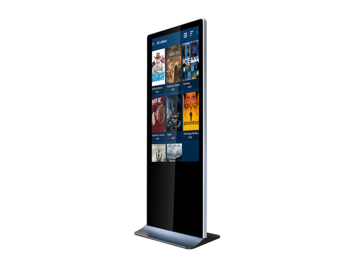 Tótem vídeo touch screen 43'' FULL HD 500 cd + Flightcase