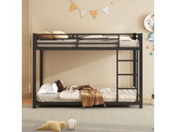 Litera infantil de 90x200 cm en estilo hierro negro
