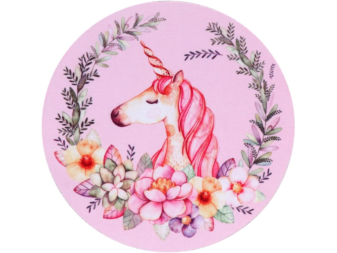 Alfombrilla de ratón redonda y adorable con un diseño único antideslizante, ideal para ordenadores de oficina.