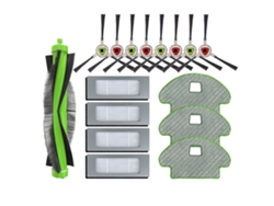 Rolo principal escova lateral filtros esfregona kit de panos para irobot roomba