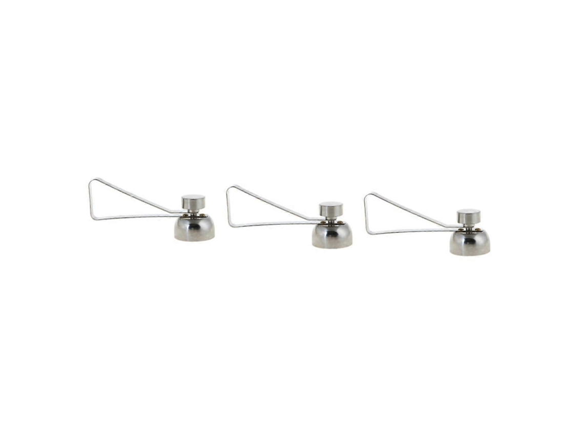 Juego de 3 abrehuevos plateados de acero inoxidable para cocina. Utensilios duraderos y fáciles de usar. Rosewell