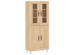 Maison Exclusive - Aparador Alto Madera Contrachapada Color Roble 69,5x34x180 Cm