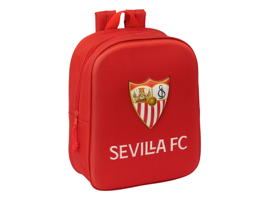 Mochila Escolar SEVILLA FÚTBOL CLUB Rojo 22 x 27 x 10 cm 3D