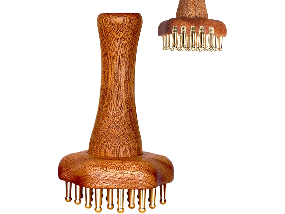 Cepillo Méridienne En Laiton - Anti-cellulite Design Ergonomique Pour Massage Des Jambes, Fessiers,