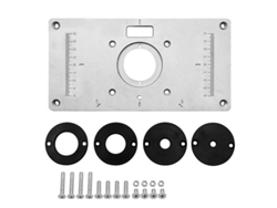 Placa De Mesa Para Fresadora Empotrada, De Aleación De Aluminio Ligera Y Duradera Con Escalas Precisas Para Carpintería.