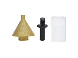 Herramienta De Biselado De Diamante M10 De 50 Mm Para Mármol, Cuarzo, Cerámica Y Granito, Para Agrandar Agujeros Y Lograr Un Acabado Perfecto.