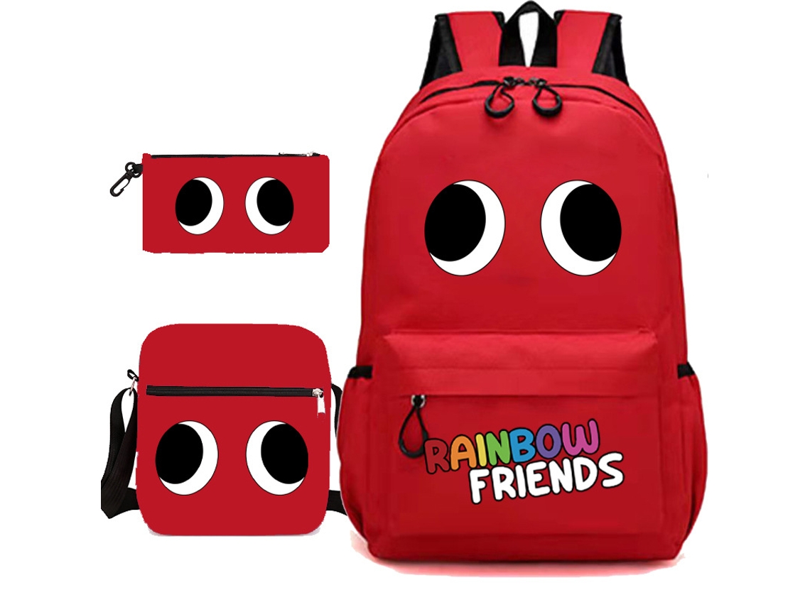 Conjunto de tres piezas de Mochila KOHREE de estudiante Rainbow Friends