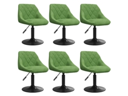 Maison Exclusive - Sillas De Comedor Giratorias 6 Unidades Terciopelo Verde Claro