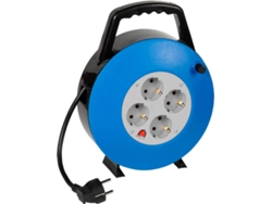 Alargador de cables VIVANCO 4T (10 m - Azul)