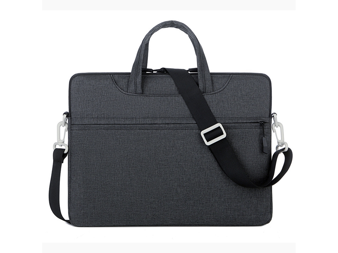 Bolsa para tableta y portátil, forrada, con correa de hombro negra, modelo Yunzii de 14 pulgadas